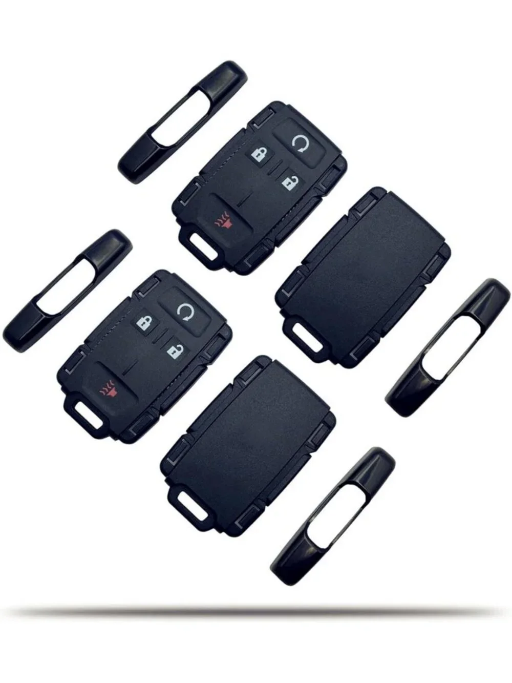 Key Fob Shell Case Replacement for Chevy/GMC - 4 Button Keyless Entry Cover